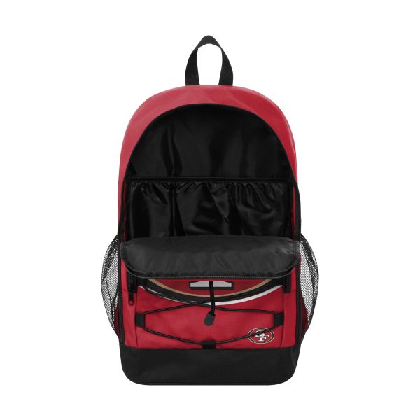San Francisco 49ers NFL Big Logo Bungee Backpack Online now - Image 3