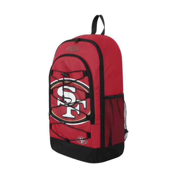 San Francisco 49ers NFL Big Logo Bungee Backpack Online now - Image 2