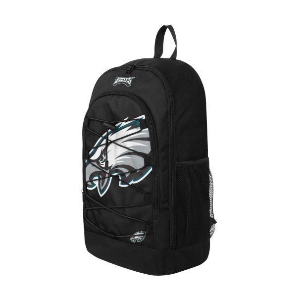Philadelphia Eagles NFL Big Logo Bungee Backpack For Discount - Image 2