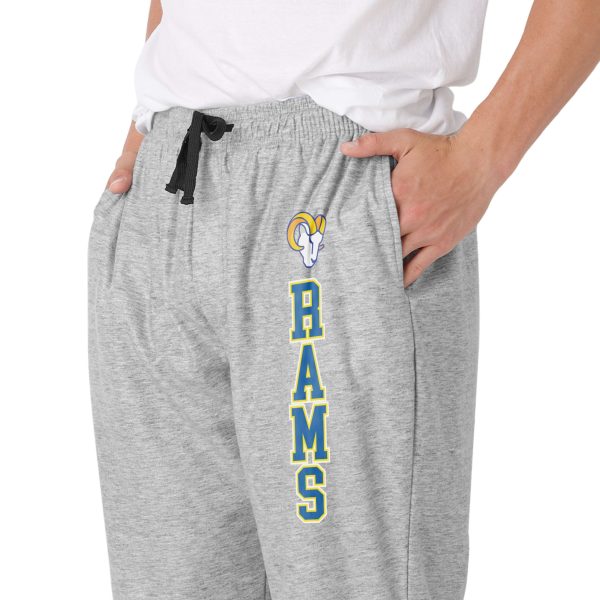 Los Angeles Rams NFL Mens Athletic Gray Lounge Pants Online Hot Sale - Image 3