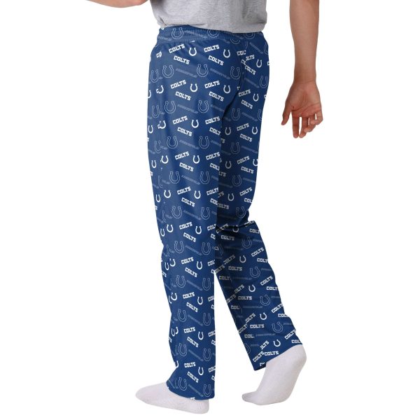 Indianapolis Colts NFL Mens Repeat Print Lounge Pants Online Sale - Image 2