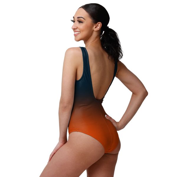Chicago Bears NFL Womens Gametime Gradient One Piece Bathing Suit Fashion - Image 2