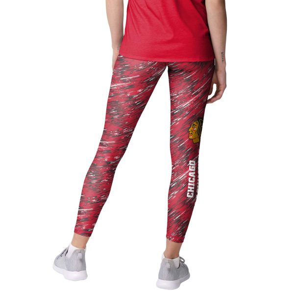 Chicago Blackhawks NHL Womens Static Rain Leggings Online - Image 2