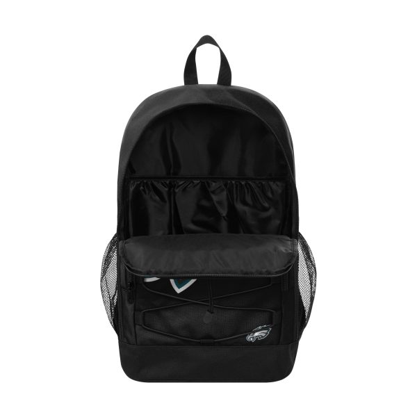 Philadelphia Eagles NFL Big Logo Bungee Backpack For Discount - Image 3