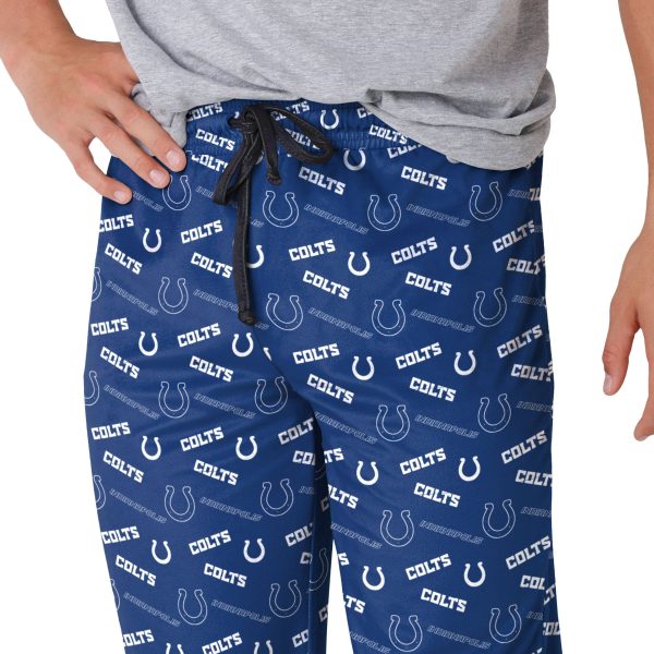 Indianapolis Colts NFL Mens Repeat Print Lounge Pants Online Sale - Image 3