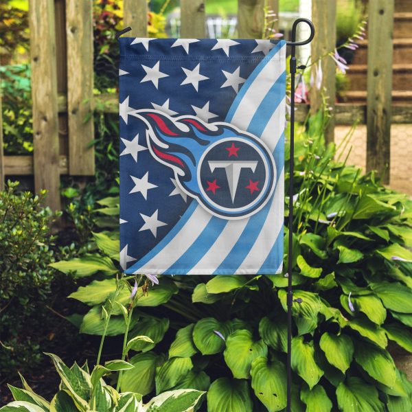 Tennessee Titans NFL Americana Garden Flag For Sale - Image 4