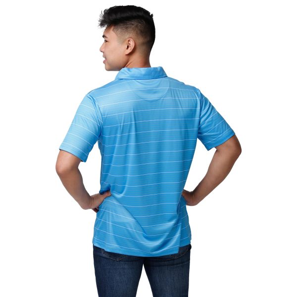 Los Angeles Chargers NFL Mens Striped Polyester Polo Cheap - Image 2