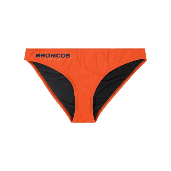 Denver Broncos NFL Womens Solid Wordmark Bikini Bottom Fashion - Image 2