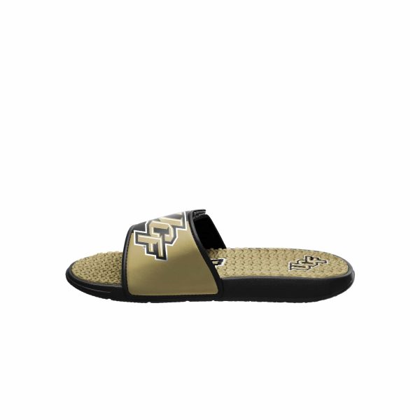 UCF Knights NCAA Mens Colorblock Big Logo Gel Slides Discount - Image 4