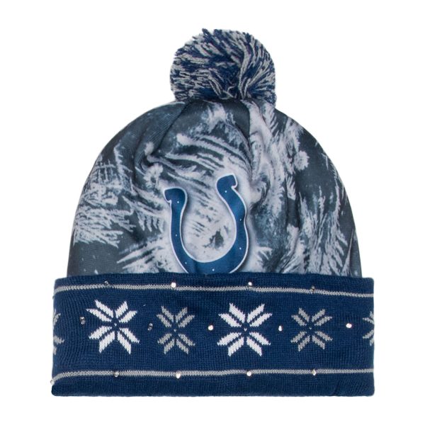 Indianapolis Colts NFL Big Logo Light Up Printed Beanie Sale - Image 2