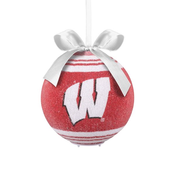 Wisconsin Badgers NCAA LED Shatterproof Ball Ornament Fashion