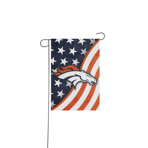 Denver Broncos NFL Americana Garden Flag For Discount