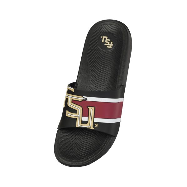 Florida State Seminoles NCAA Mens Striped Big Logo Raised Slide Discount - Image 3