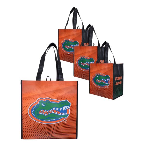 Florida Gators NCAA 4 Pack Reusable Shopping Bag Discount - Image 2