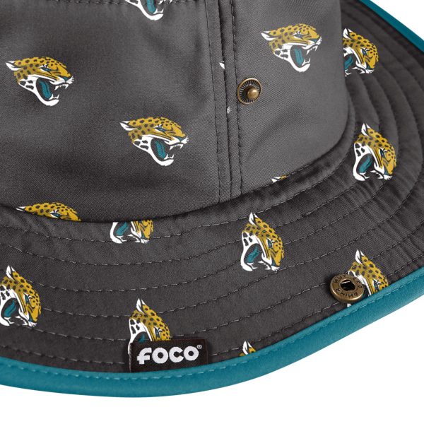 Jacksonville Jaguars NFL Womens Mini Print Hybrid Boonie Hat Online Sale - Image 3