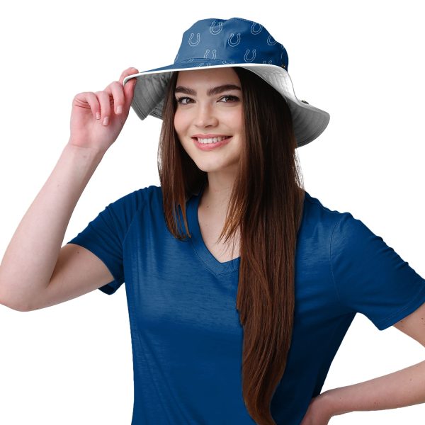 Indianapolis Colts NFL Womens Mini Print Hybrid Boonie Hat Online - Image 2