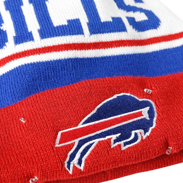 Buffalo Bills NFL Snow Stealer Light Up Beanie Sale - Image 3