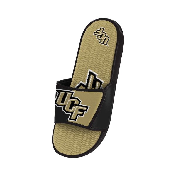 UCF Knights NCAA Mens Colorblock Big Logo Gel Slides Discount - Image 3