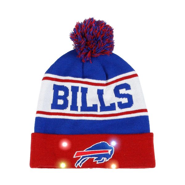 Buffalo Bills NFL Snow Stealer Light Up Beanie Sale - Image 2