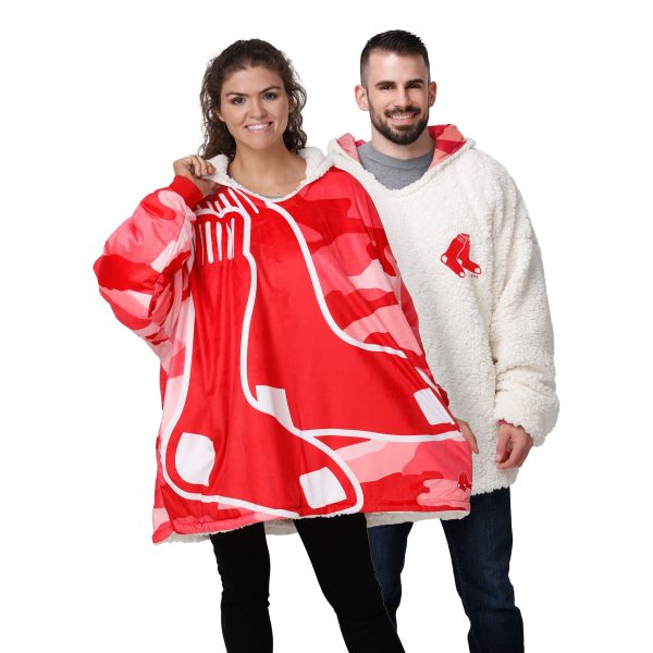 Boston Red Sox MLB Reversible Team Color Camo Hoodeez Hot on Sale
