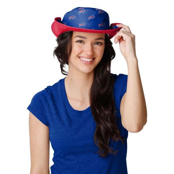 Buffalo Bills NFL Womens Mini Print Hybrid Boonie Hat For Sale - Image 4