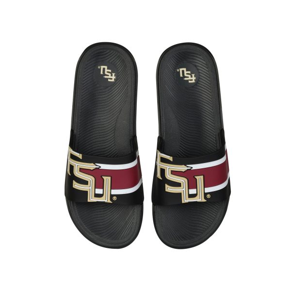 Florida State Seminoles NCAA Mens Striped Big Logo Raised Slide Discount - Image 2