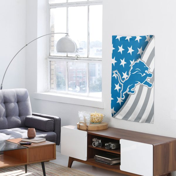 Detroit Lions NFL Americana Vertical Flag Online Sale - Image 4