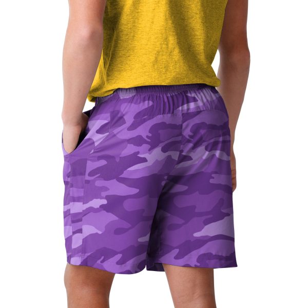 Minnesota Vikings NFL Mens Tonal Camo Woven Shorts Cheap - Image 3