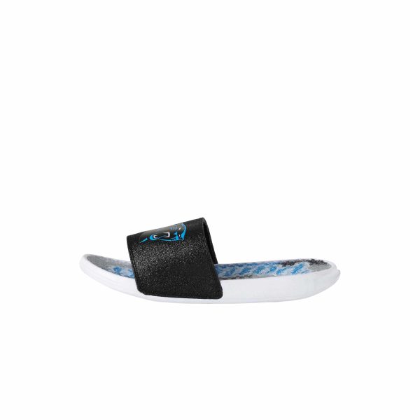 Carolina Panthers NFL Womens Glitter Gel Slide Online Hot Sale - Image 5