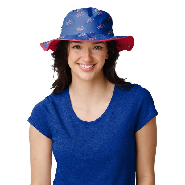 Buffalo Bills NFL Womens Mini Print Hybrid Boonie Hat For Sale - Image 2