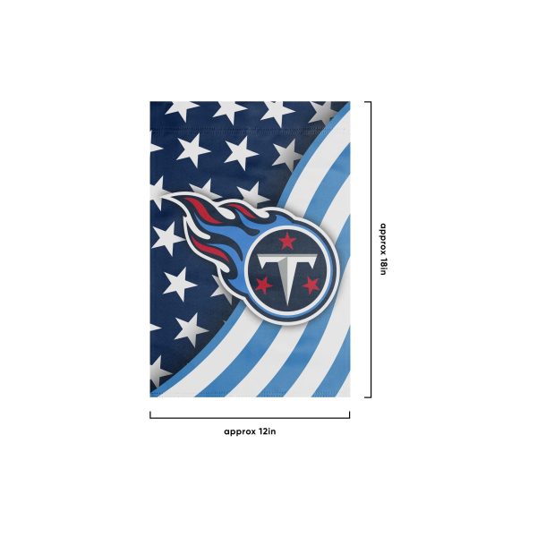 Tennessee Titans NFL Americana Garden Flag For Sale - Image 3