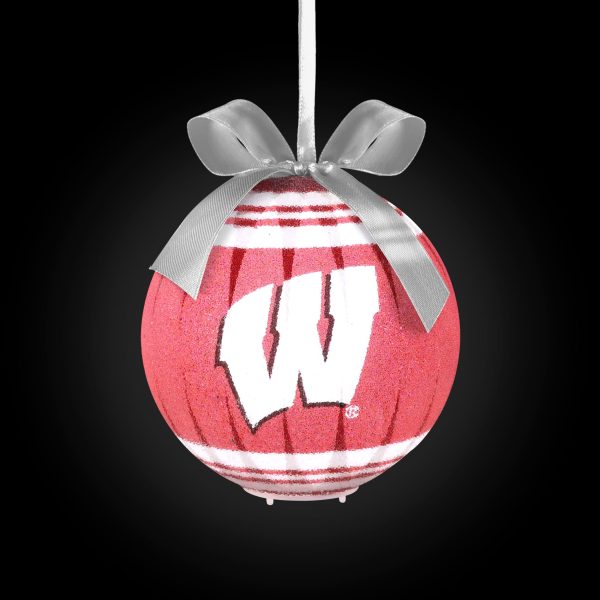 Wisconsin Badgers NCAA LED Shatterproof Ball Ornament Fashion - Image 2