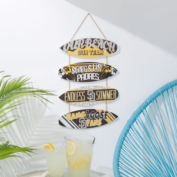 San Diego Padres MLB Fancave Surfboard Sign Supply - Image 2