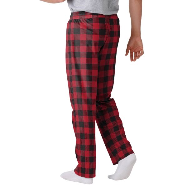 Atlanta Falcons NFL Mens Buffalo Check Lounge Pants For Sale - Image 2