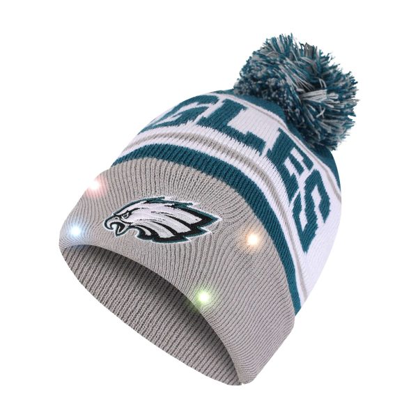 Philadelphia Eagles NFL Snow Stealer Light Up Beanie Online Hot Sale