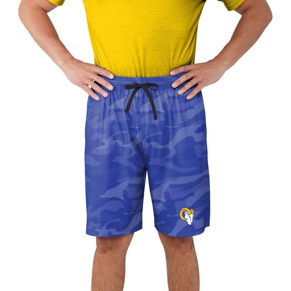 Los Angeles Rams NFL Mens Cool Camo Training Shorts Online now - Image 2
