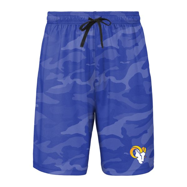 Los Angeles Rams NFL Mens Cool Camo Training Shorts Online now