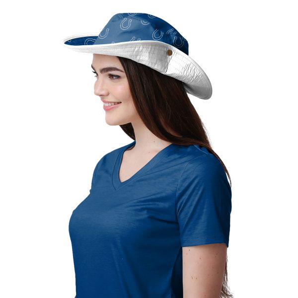 Indianapolis Colts NFL Womens Mini Print Hybrid Boonie Hat Online - Image 4