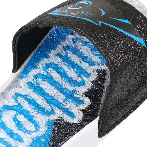 Carolina Panthers NFL Womens Glitter Gel Slide Online Hot Sale - Image 4