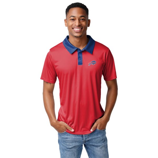 Buffalo Bills NFL Mens Nightcap Polyester Polo For Sale - Image 2