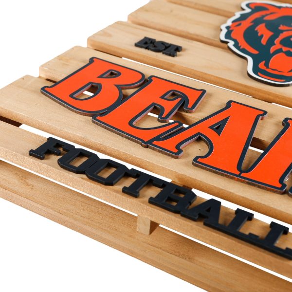 Chicago Bears NFL Wood Pallet Sign For Discount - Image 4