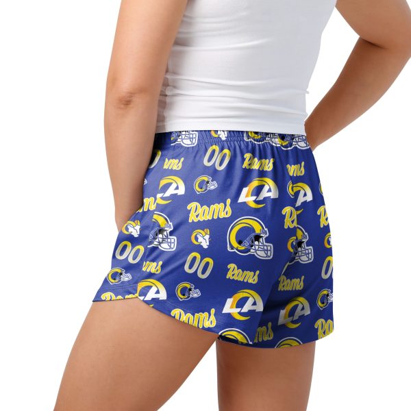 Los Angeles Rams NFL Womens Gameday Ready Lounge Shorts Sale - Image 2