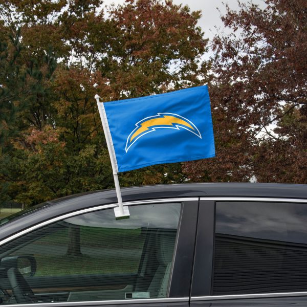 Los Angeles Chargers NFL 2 Pack Solid Car Flag Supply - Image 2