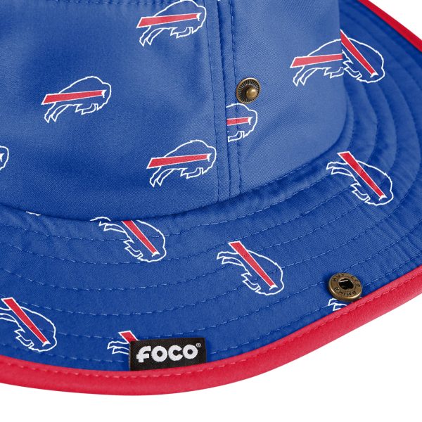 Buffalo Bills NFL Womens Mini Print Hybrid Boonie Hat For Sale - Image 3