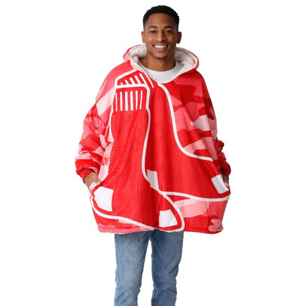 Boston Red Sox MLB Reversible Team Color Camo Hoodeez Hot on Sale - Image 3