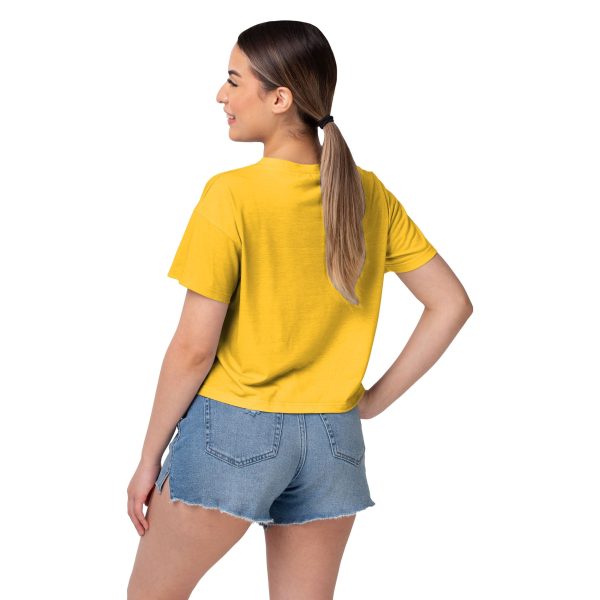 Minnesota Vikings NFL Womens Alternate Team Color Crop Top Supply - Image 2