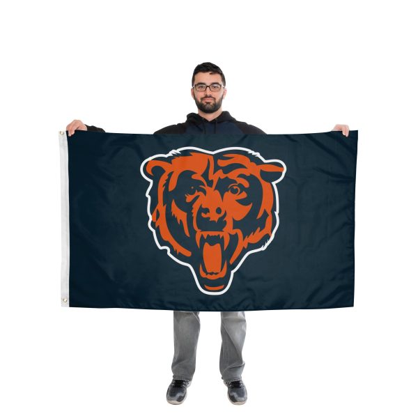 Chicago Bears NFL Solid Horizontal Flag Sale - Image 2