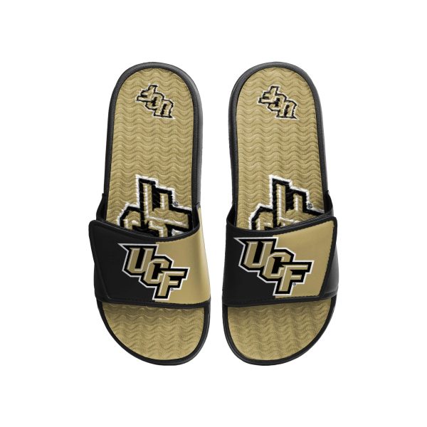 UCF Knights NCAA Mens Colorblock Big Logo Gel Slides Discount - Image 2