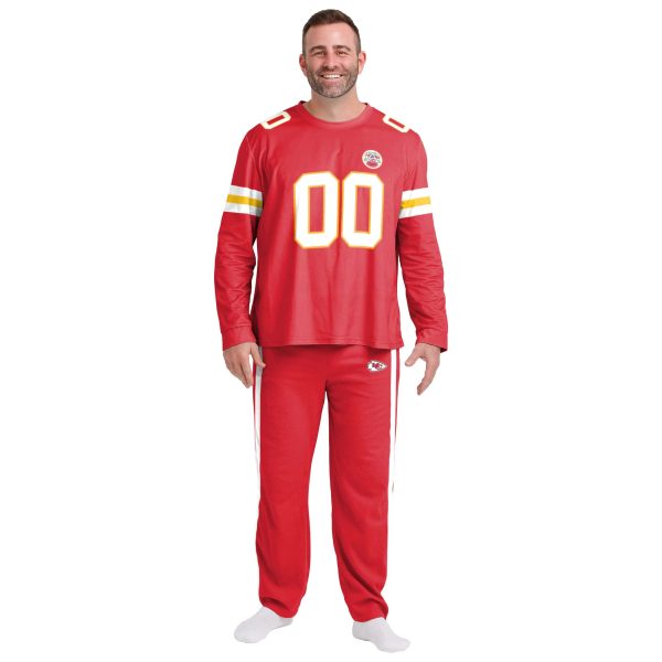 Kansas City Chiefs NFL Mens Gameday Ready Lounge Shirt For Sale - Image 3