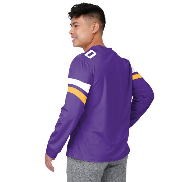 Minnesota Vikings NFL Mens Gameday Ready Lounge Shirt For Sale - Image 2